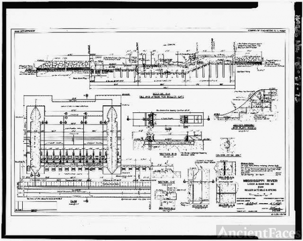 75. Dam -- Roller Gate Sills And Aprons M-l 25 40 36.