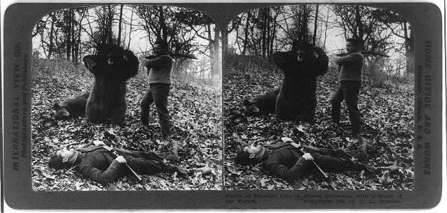 Perils of frontier life - a fierce encounter with a giant...