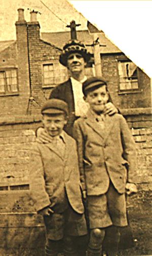 Grandma Smith with Ernest Smith and George Smith