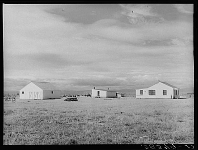 Resettlement farmstead. San Luis Valley Farms, Colorado