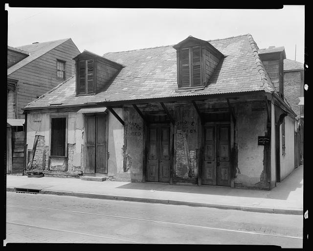 La Fitte cottage, 941 Bourbon St. at St. Philip, New...