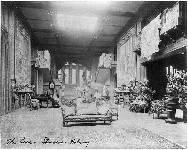 [Interior of John R. McLean House, 1500 I St., N.W.,...