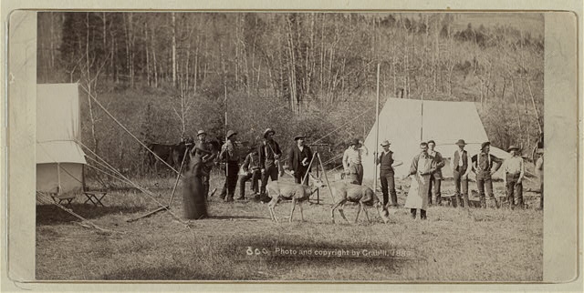 [Engineers Corps camp and visitors]