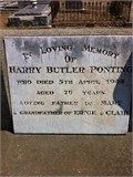 Harry Butler Ponting gravesite