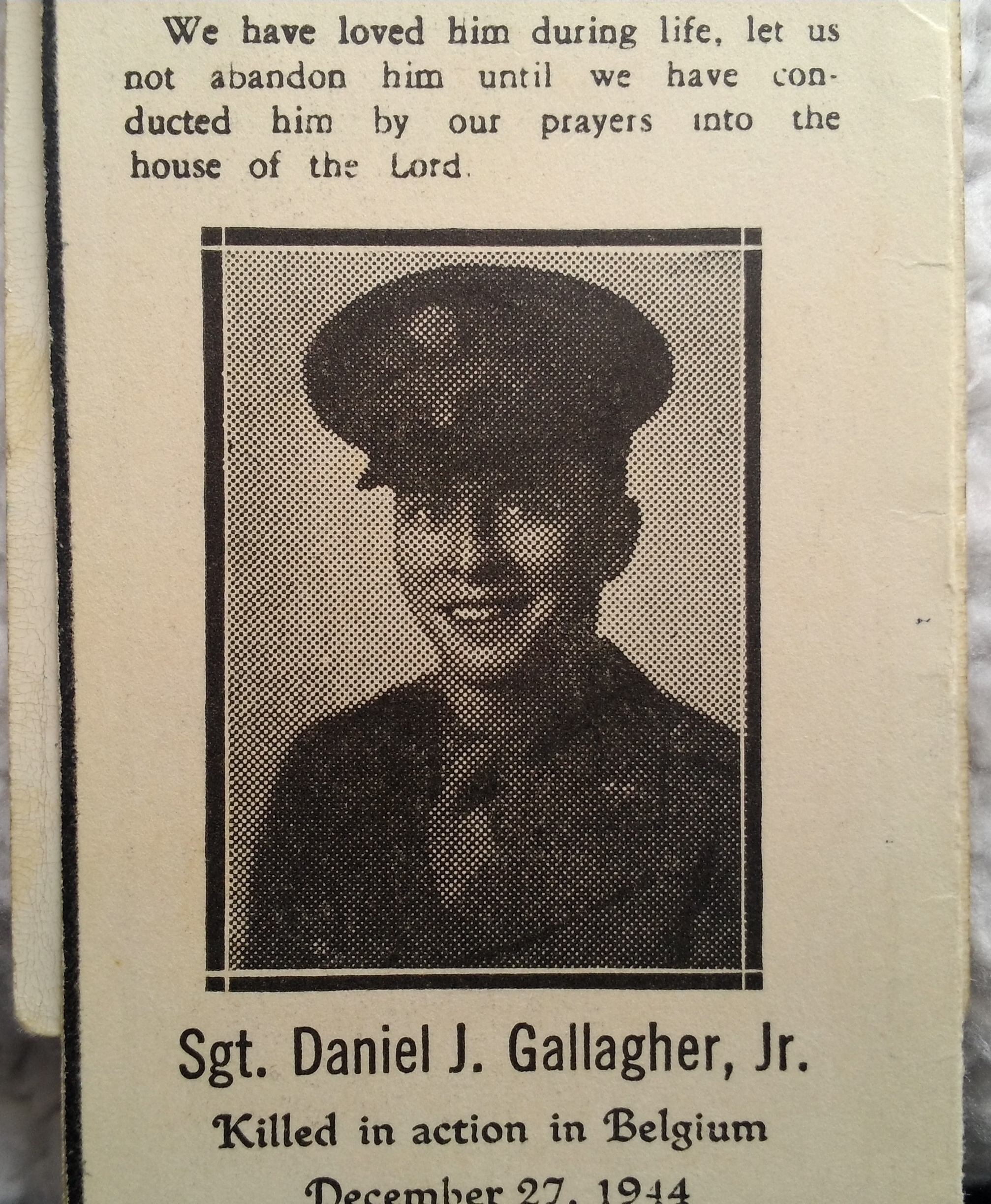Daniel J Gallagher Jr obituary