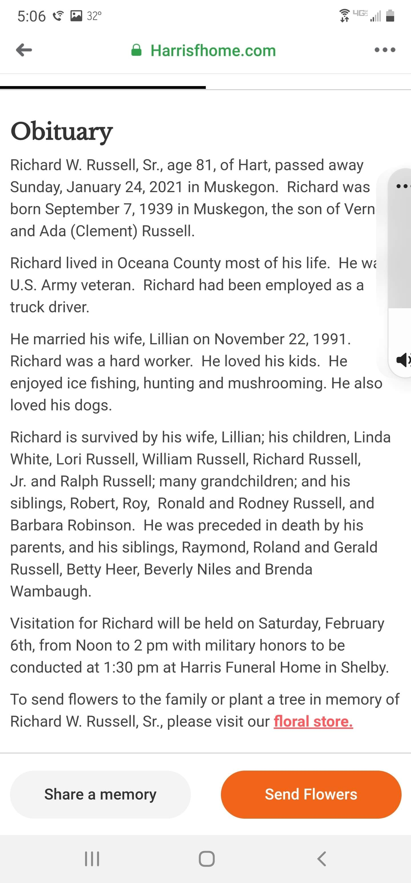 Richard William Russell (Dad) 