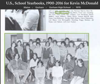 Kevin McDonald--U.S., School Yearbooks, 1900-2016 (1978)