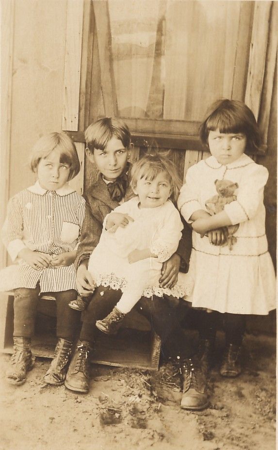 Lovely siblings-Rex,Ethel,Helen,Doris,cut out toes