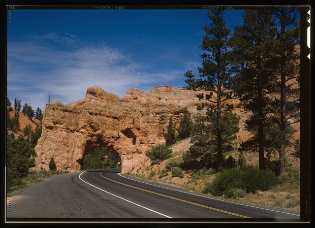 West "portal," facing east - Red Canyon Tunnel, Through...