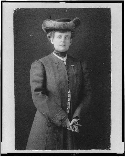 [Frances Benjamin Johnston, half-length portrait,...