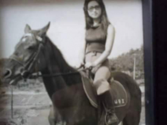 My mom Sonny age23 riding her horses in S.Korea.  2years before I was born.
