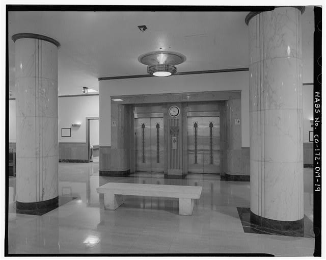 First floor lobby with elevators in background -...