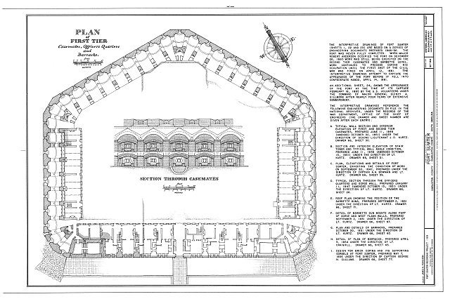 HABS SC,10-CHAR.V,3- (sheet 23 of 24) - Fort Sumter,...
