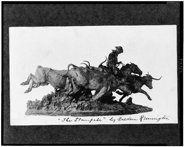 The Stampede by Frederic Remington