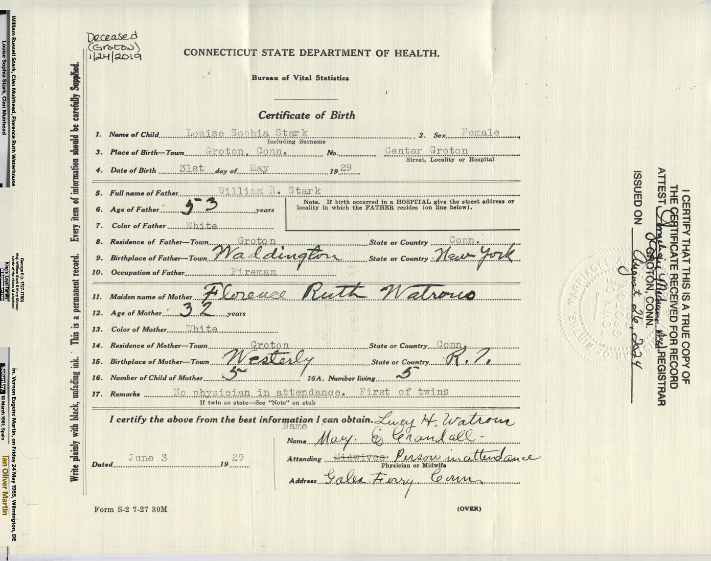 Louise Sophia (Stark) Martin