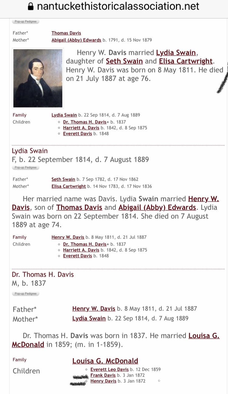 Frank Davis and Captain Henry Davis twin brothers