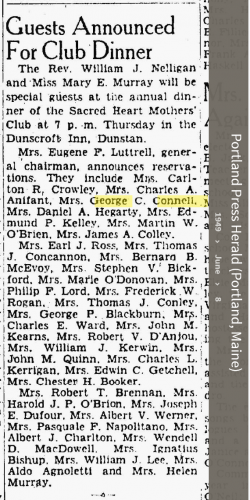 Louise Marie Hagen-Connell--Portland Press Herald (Portland, Maine) (8 jun 1949)