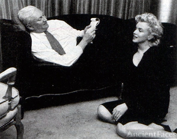 Pete Martin with Marilyn Monroe.