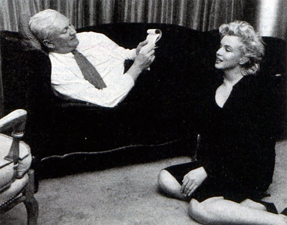 Pete Martin with Marilyn Monroe.