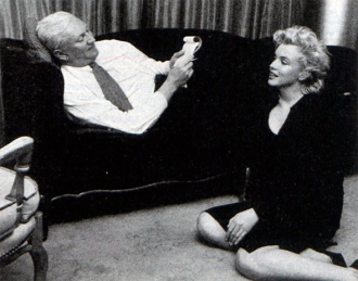 Pete Martin with Marilyn Monroe.