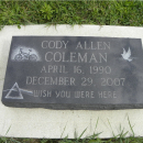Cody Allen Coleman Gravesite