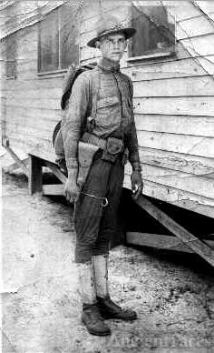 H.V.Wheeler in camp WWI