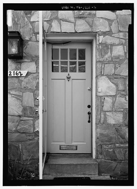Detail view of the east (front) elevation - 2162 North...