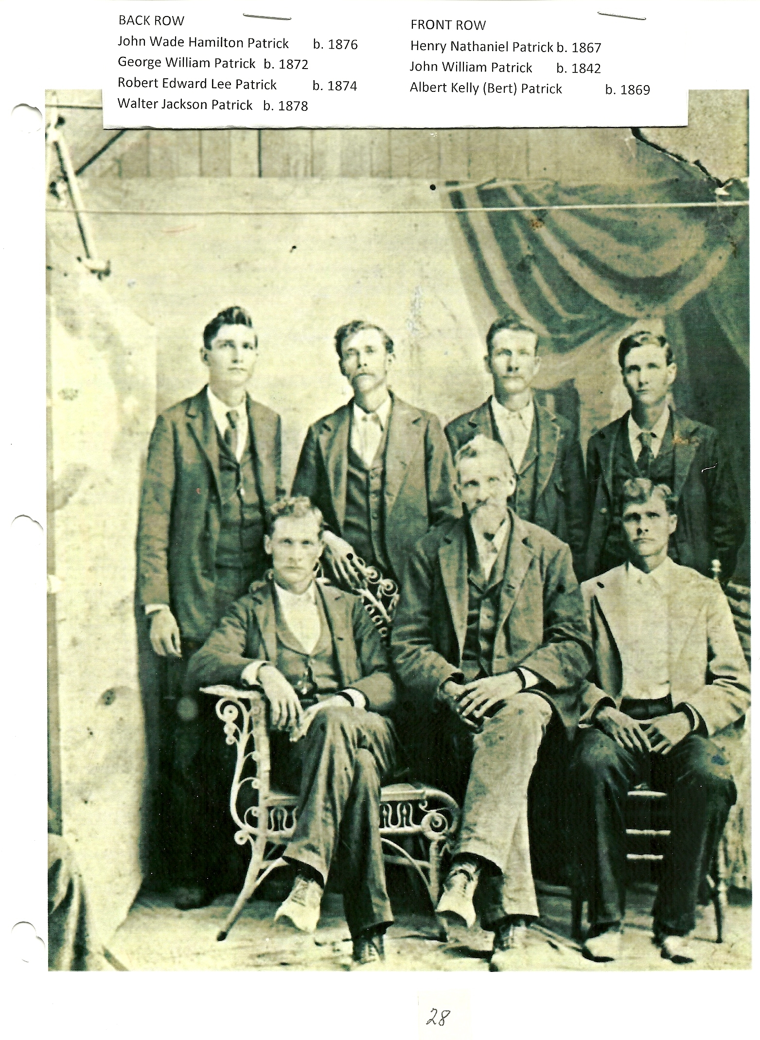John William Patrick and sons
