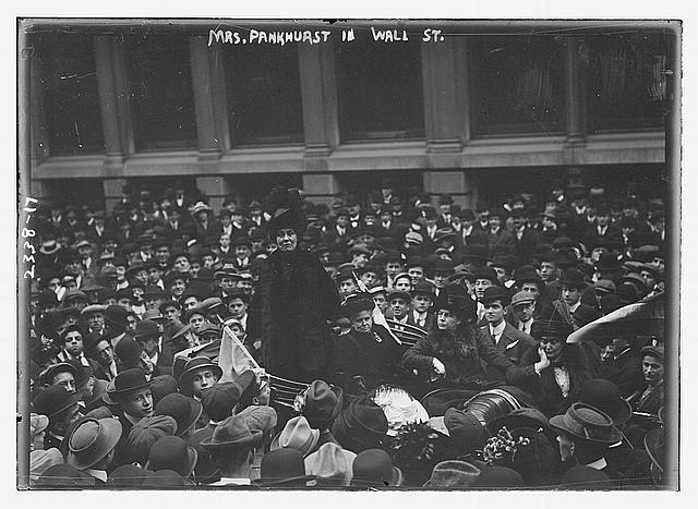 Mrs. Pankhurst in Wall St.