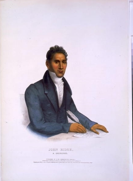 John Ridge, a Cherokee / drawn, printed & coloured at...