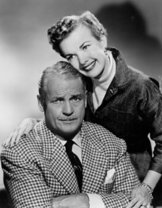 Charles Farrell and Gale Storm in MY LITTLE MARGIE.