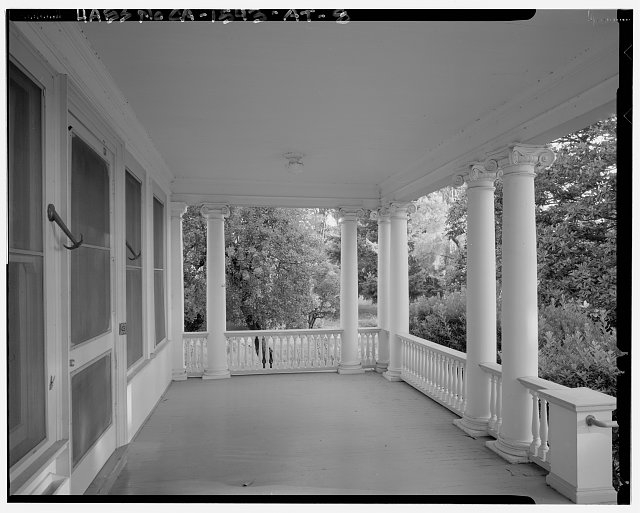 VIEW OF FRONT PORCH SOFFIT AND DETAILING; CAMERA FACING...