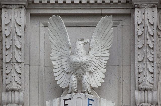 Aerie No. 1, Fraternal Order of Eagles building detail,...