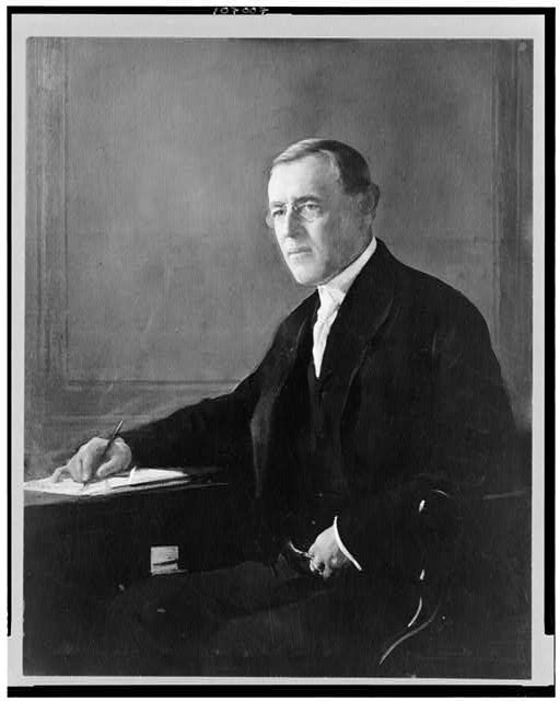 [Woodrow Wilson, three-quarters length portrait, seated,...