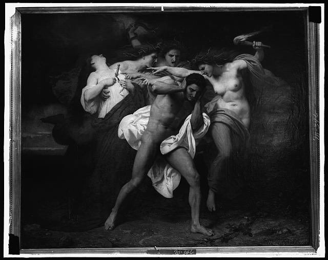 [Orestes pursued by the Furies, 1862]