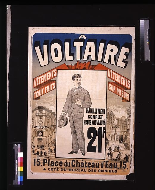 A Voltaire: vêtements tout fait, vêtements sur mesure /...