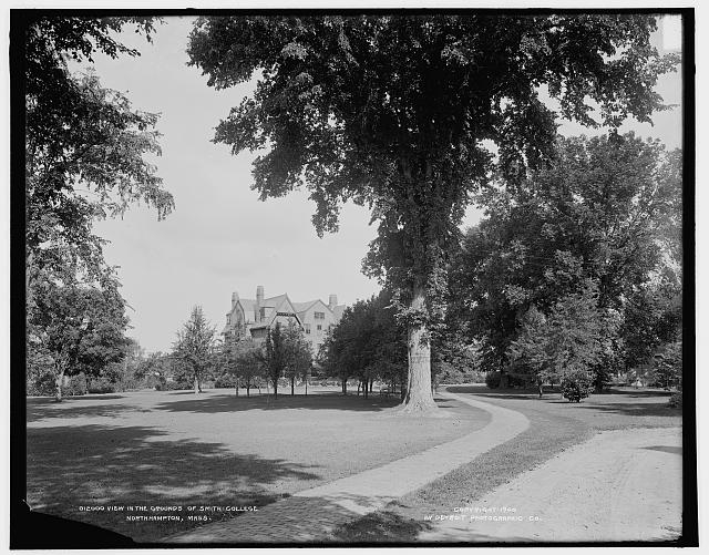 View of the grounds of Smith College, Northampton, Mass.