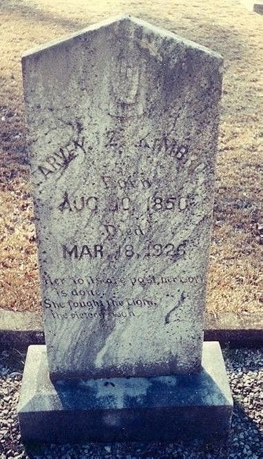 Grave of Arvey Z. Kimbro