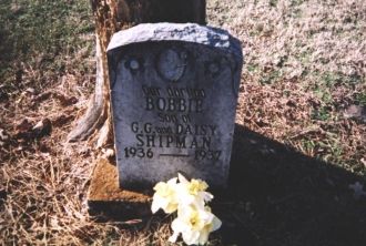 Bobbie Shipman Marker: Apple Hill Cemetery