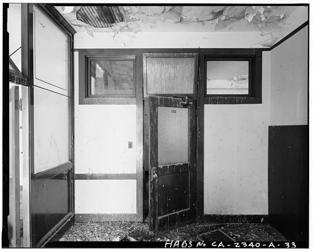 View of typical office, second floor interior of American...