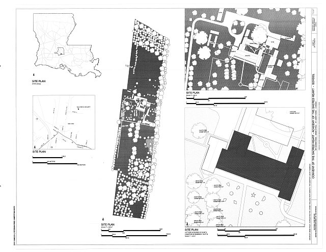 Site Plans - Convent of the Sacred Heart, School, 1821...