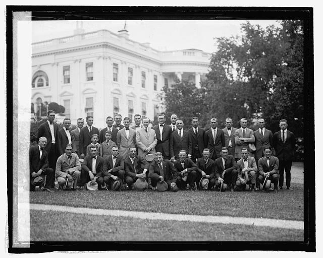 Coolidge with Wash. baseball team, [9/5/24]
