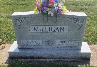 Cordelia Milligan Gravesite