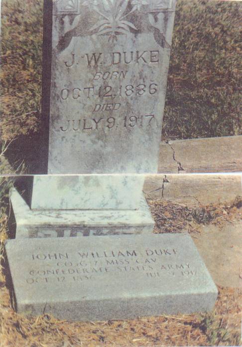 John William Duke CSA Gravestone