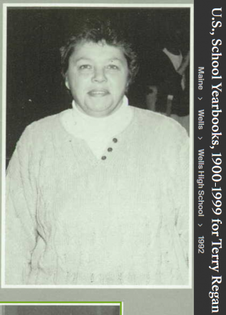 Terri Jean Daly-Regan--U.S., School Yearbooks, 1900-1999(1992)Teacher phys. Ed.-b