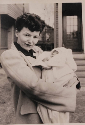 Anne holding baby Louise