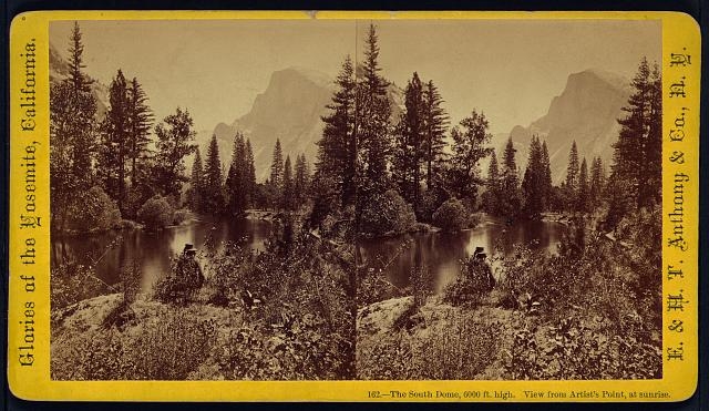 The South Dome, 6000 ft. high. View from Artist's Point,...
