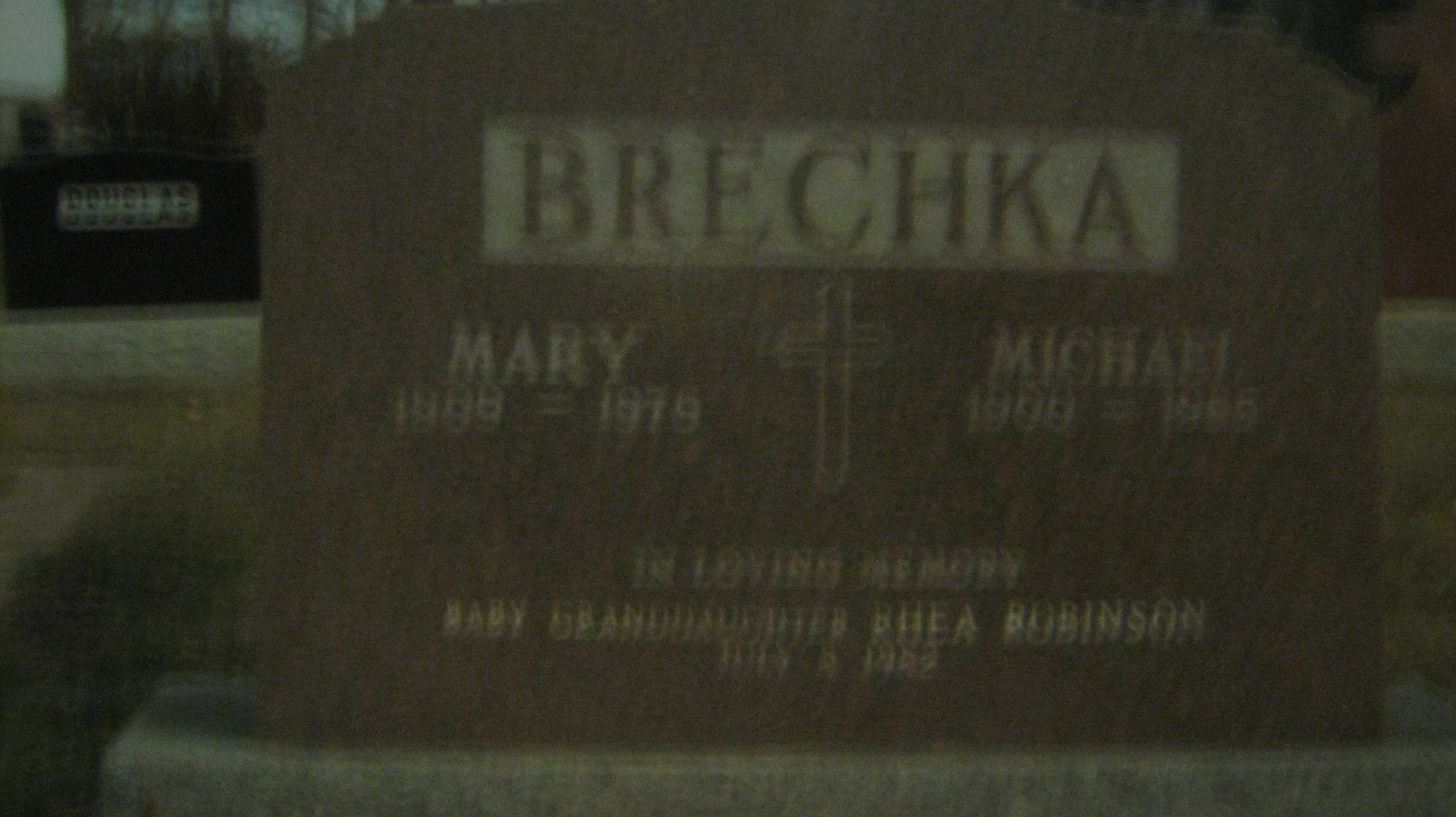 Mary & Michael Brechka headstone