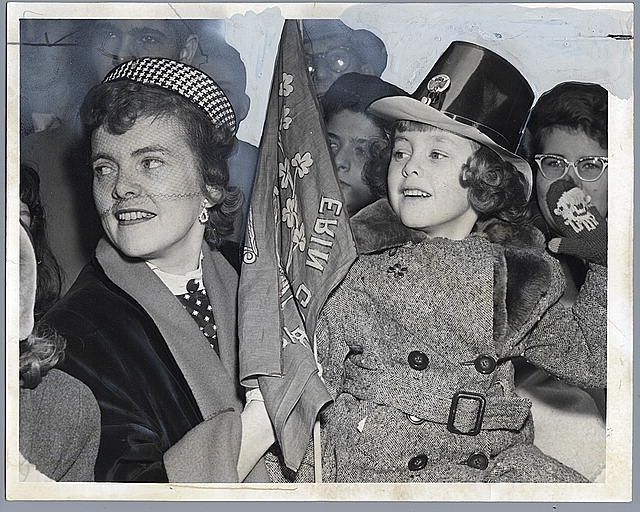 Caroline, 6, and her mother, Mrs. Marie Auclair of West...