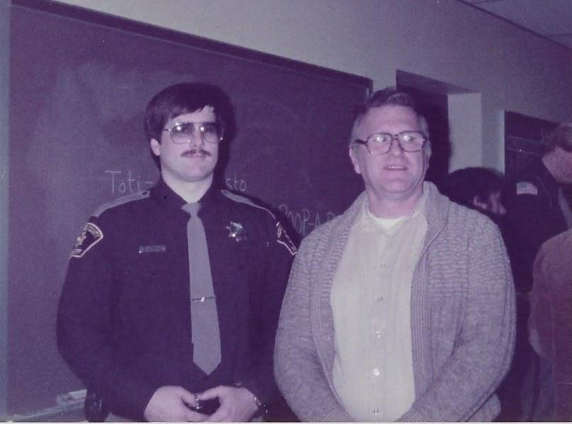 My dad and I at my graduation from the Sheriff's Dept Police Academy 